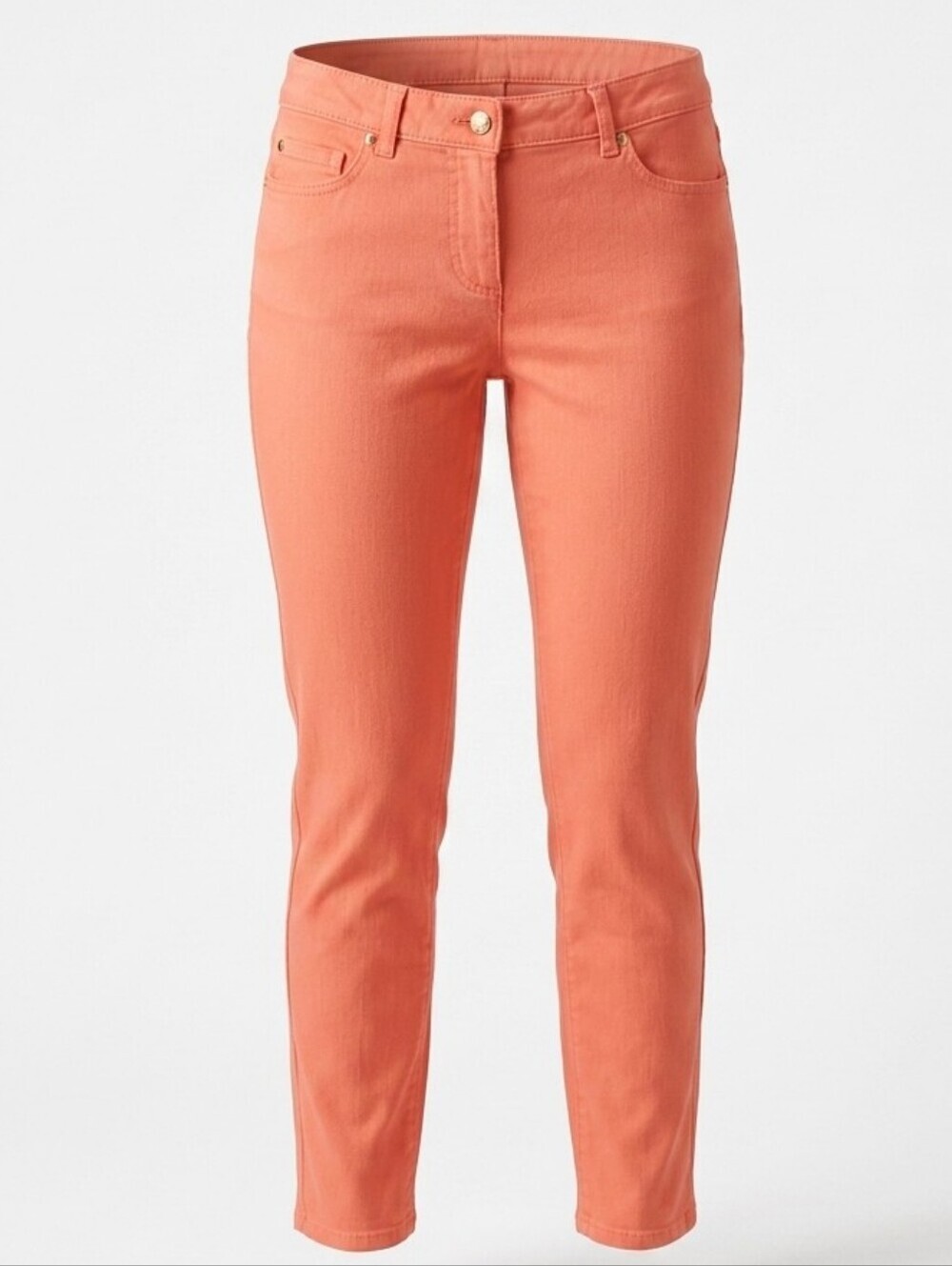 J.McLaughlin Orange Skinny Jeans Sz.6 Casual 5 Pocket Denim Cotton Pants